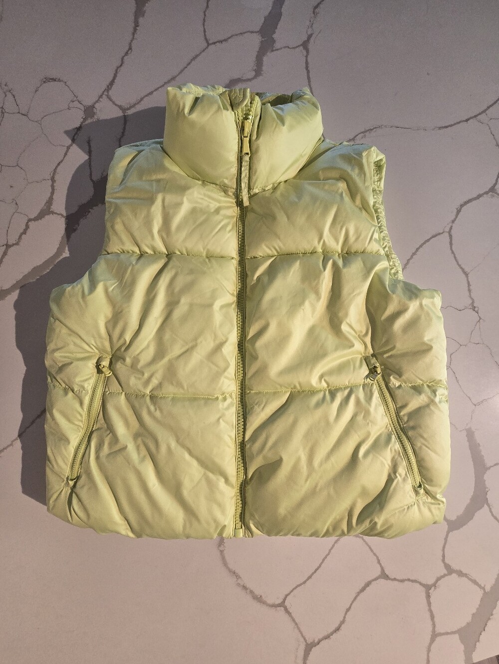 Light Yellow Women's Puffer Vest